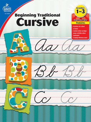 cover image of Beginning Traditional Cursive, Grades 1 - 3